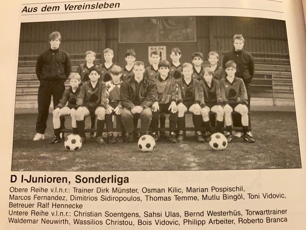 Die D1-Junioren des BV 04 Düsseldorf 1990 in der Sonderliga