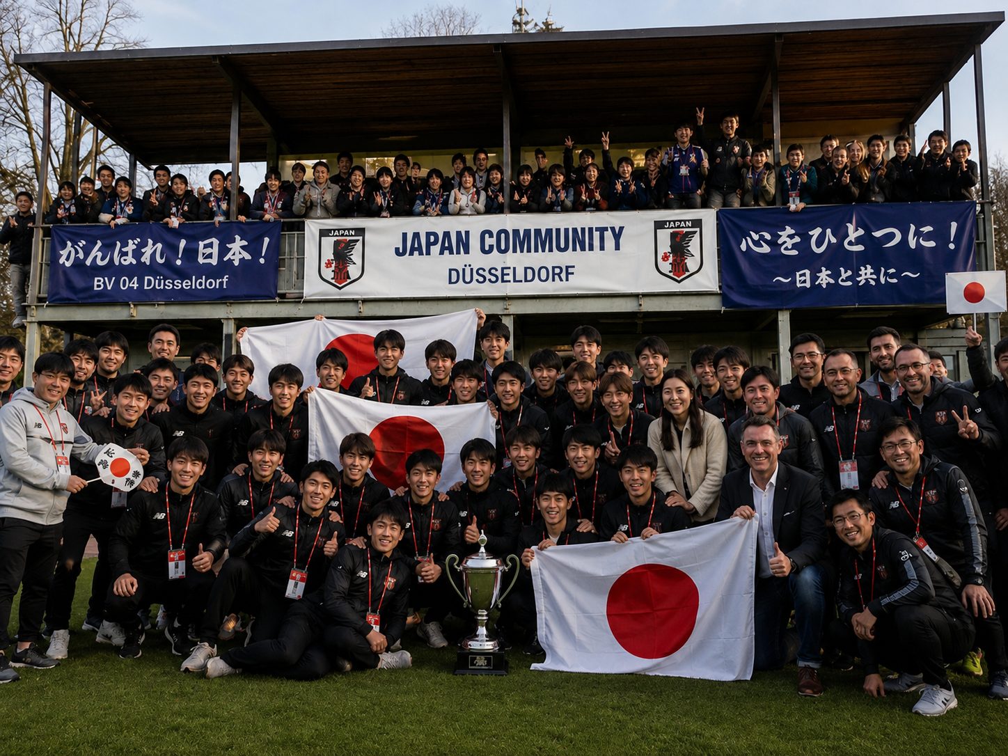 BV 04 und japanische Community gemeinsam in Düsseldorf