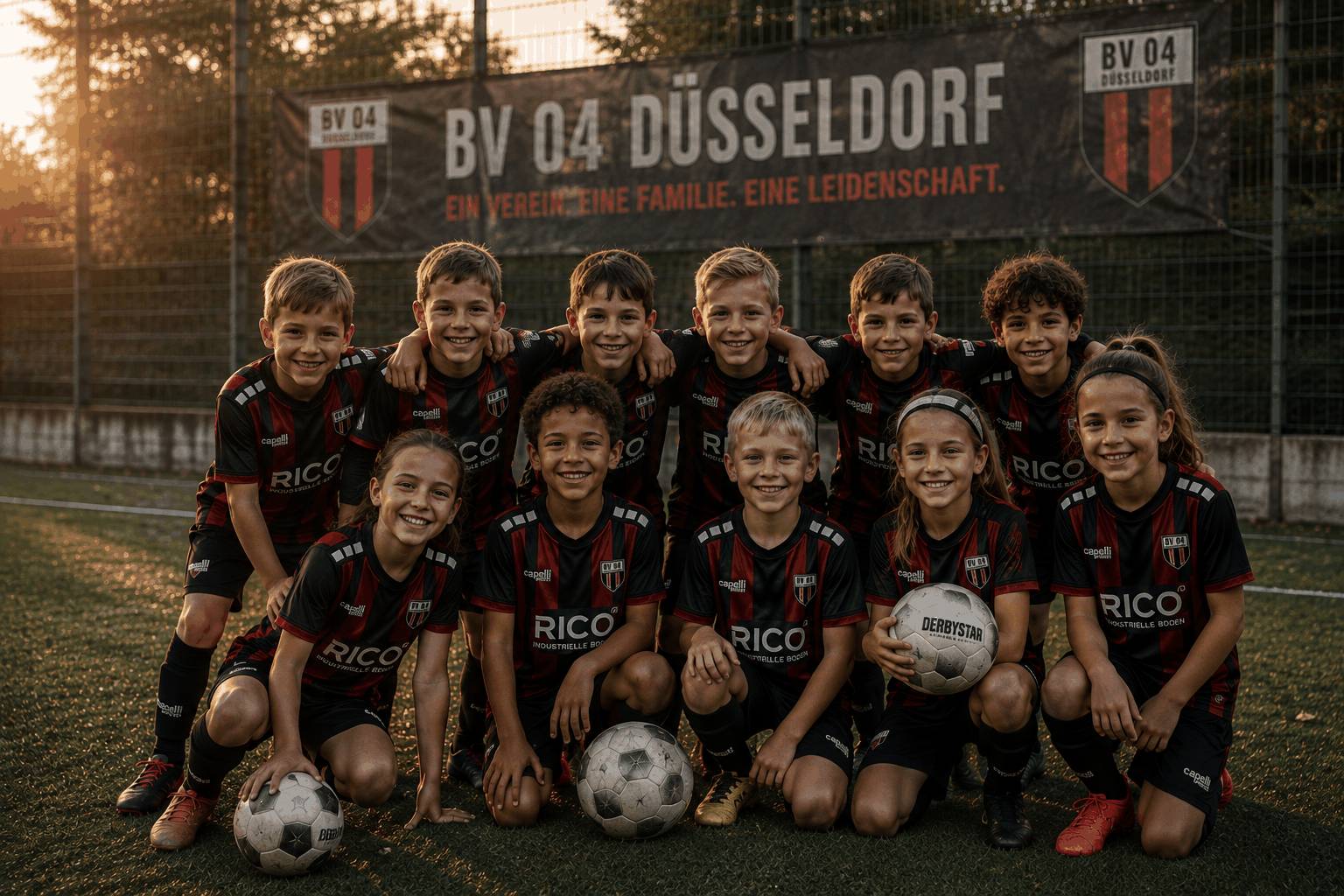Nachwuchs und Minikicker des BV 04 Düsseldorf